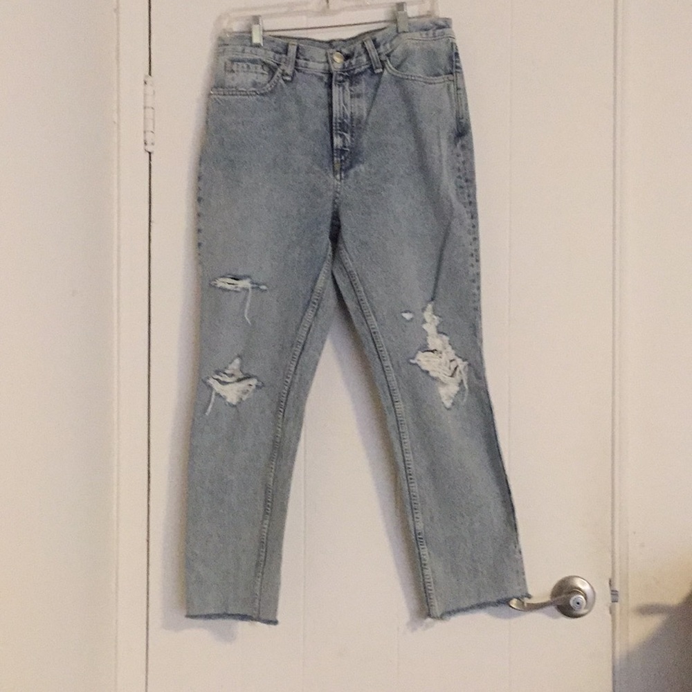 Acid Washed Rag & Bone Ripped Jeans